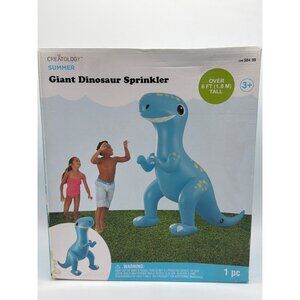 Creatology Giant Dinosaur Sprinkler Over 6 Ft Tall For Kids Summer Outdoor Water